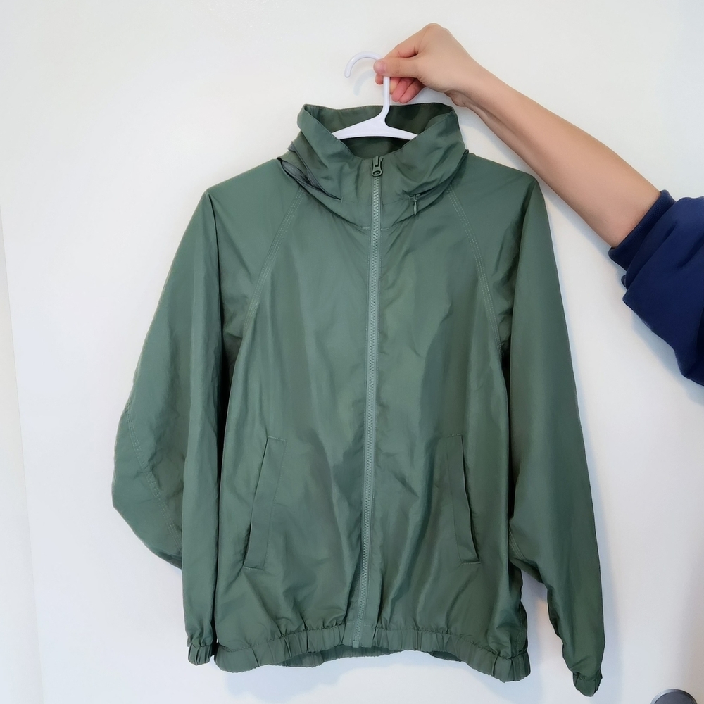 Uniqlo Green Rain Jacket